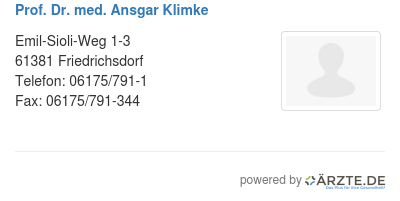 Prof dr med ansgar klimke