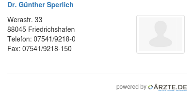 Dr guenther sperlich