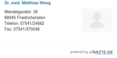 Dr med matthias weng