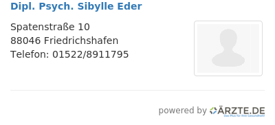Dipl psych sibylle eder