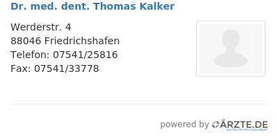 Dr med dent thomas kalker