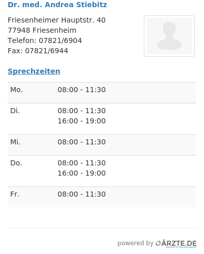 Dr med andrea stiebitz