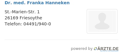 Dr med franka hanneken