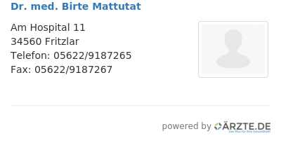 Dr med birte mattutat