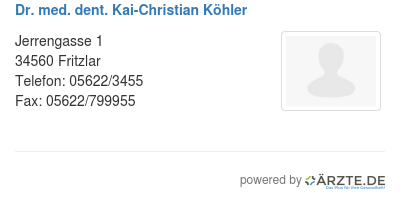 Dr med dent kai christian koehler