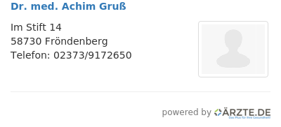 Dr med achim gruss