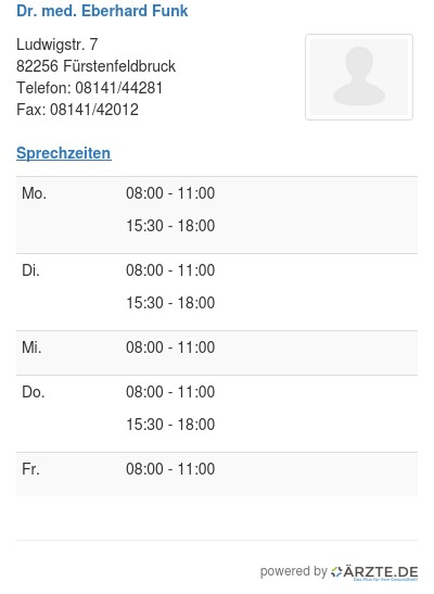 Dr med eberhard funk