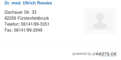 Dr med ullrich roeske