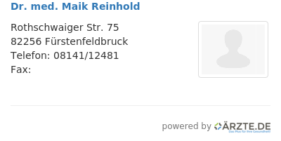 Dr med maik reinhold