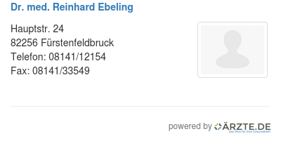 Dr med reinhard ebeling