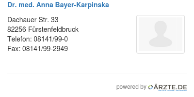 Dr med anna bayer karpinska