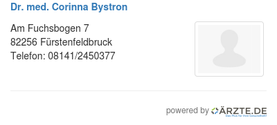 Dr med corinna bystron