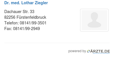 Dr med lothar ziegler