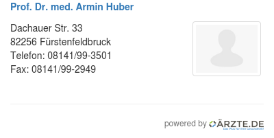 Prof dr med armin huber