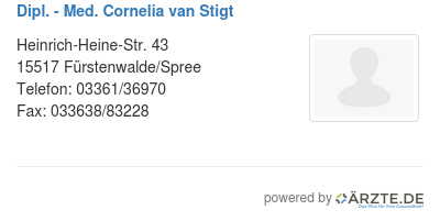 Dipl med cornelia van stigt