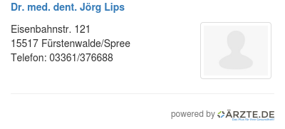 Dr med dent joerg lips