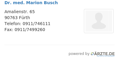 Dr med marion busch 431654