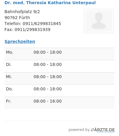Dr med theresia katharina unterpaul 601822