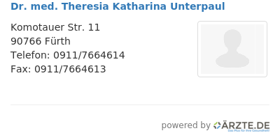 Dr med theresia katharina unterpaul 659836