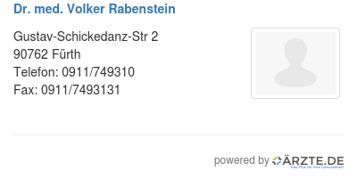 Dr med volker rabenstein