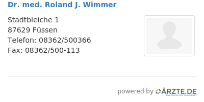 Dr med roland j wimmer