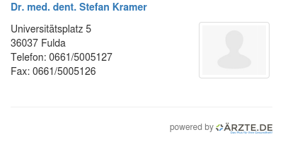 Dr med dent stefan kramer