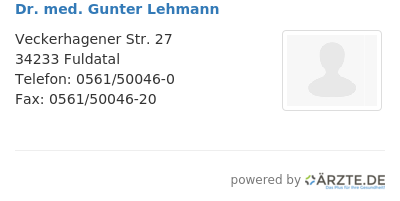 Dr med gunter lehmann 253635
