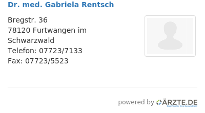 Dr med gabriela rentsch