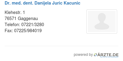 Dr med dent danijela juric kacunic
