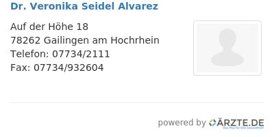 Dr veronika seidel alvarez