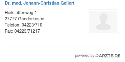 Dr med johann christian gellert