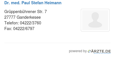 Dr med paul stefan heimann