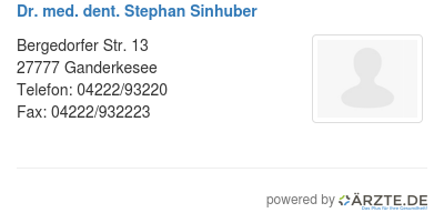 Dr med dent stephan sinhuber