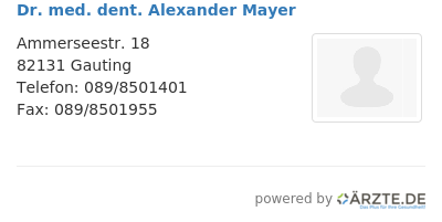 Dr med dent alexander mayer 603096