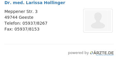 Dr med larissa hollinger 658815