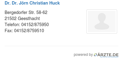 Dr dr joern christian huck 588112