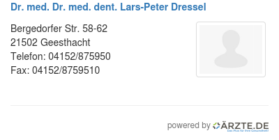 Dr med dr med dent lars peter dressel 415938