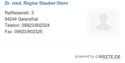 Dr med regine stauber stern