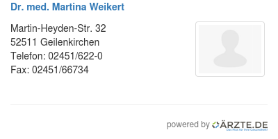 Dr med martina weikert