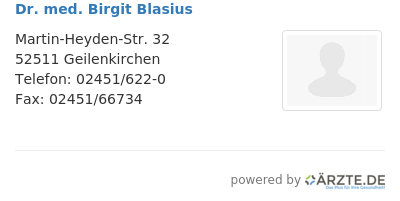 Dr med birgit blasius