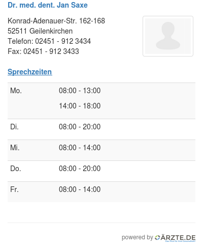 Dr med dent jan saxe