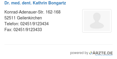 Dr med dent kathrin bongartz 336491