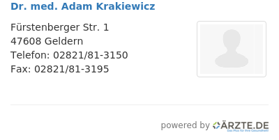 Dr med adam krakiewicz