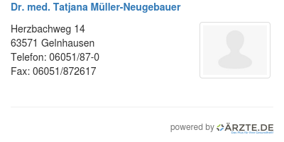 Dr med tatjana mueller neugebauer
