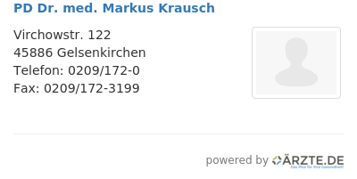 Pd dr med markus krausch