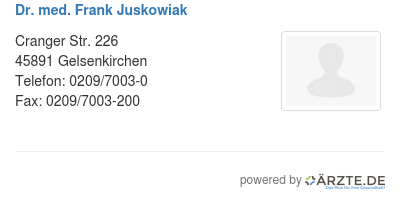 Dr med frank juskowiak