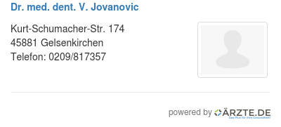 Dr med dent v jovanovic