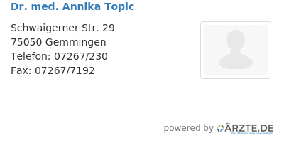 Dr med annika topic