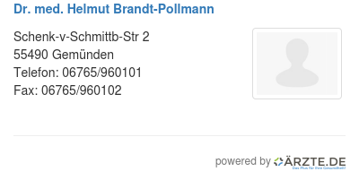 Dr med helmut brandt pollmann