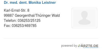 Dr med dent monika leistner